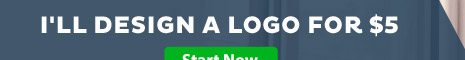 Banner ad with text I'll design a logo for $5